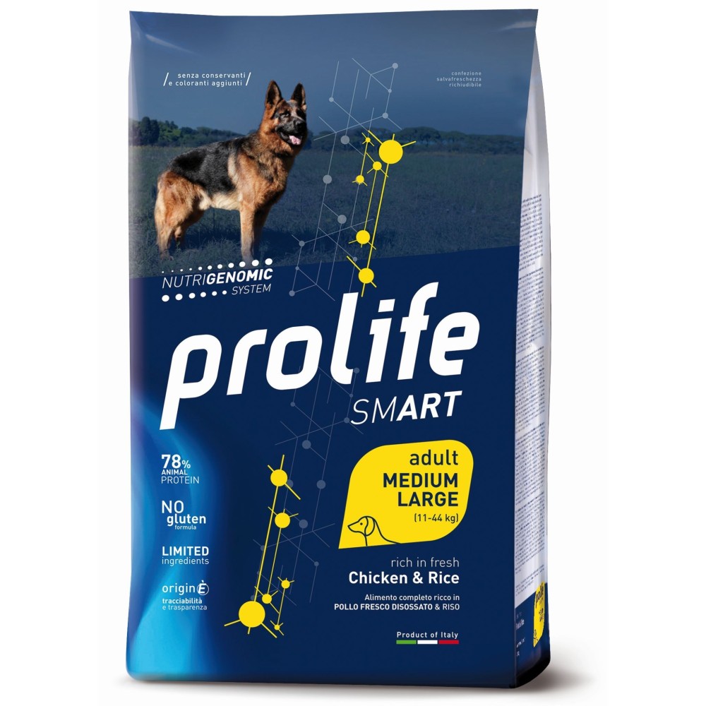 PROLIFE DOG SMART ADULT CHICKEN&RICE MED