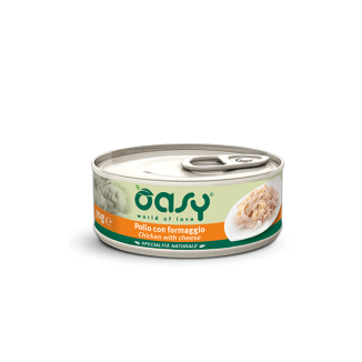 Oasy Wet Cat - POLLO CON FORMAGGIO Lattina 150 gr