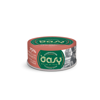 Oasy Wet Cat MORE LOVE  TONNO CON GAMBERETTI Lattina 70 gr