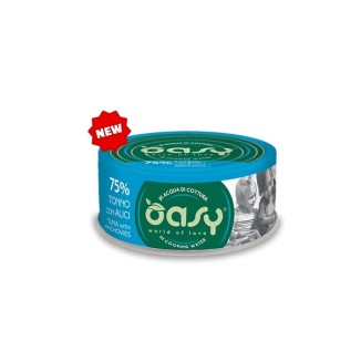 Oasy Wet Cat MORE LOVE TONNO CON ALICI Lattina 70 gr