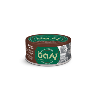 Oasy Wet Cat MORE LOVE - POLLO CON TACCHINO Lattina 70 gr