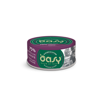 Oasy Wet Cat MORE LOVE  TONNO CON SALMONE Lattina 70 gr