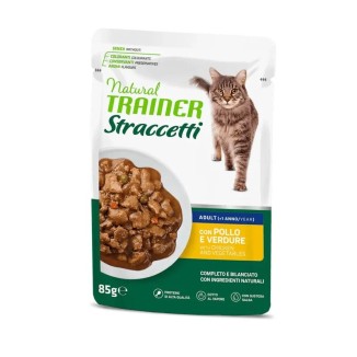 NATURAL TRAINER   CAT STRACCETTI AD. CHICKEN 85 GR