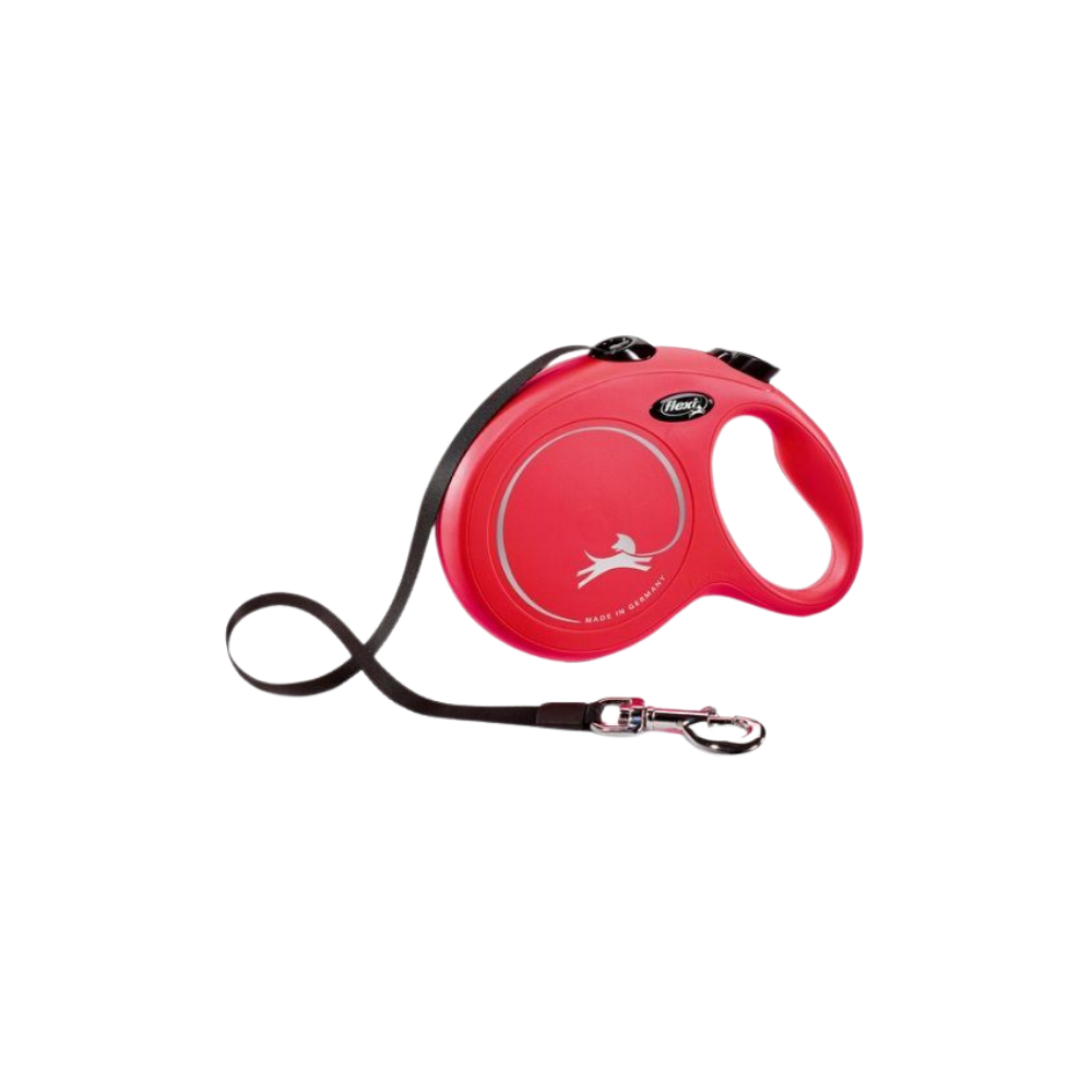 FLEXY GUINZAGLIO  ROSSO NEW CLASSIC Fettu XS 3M