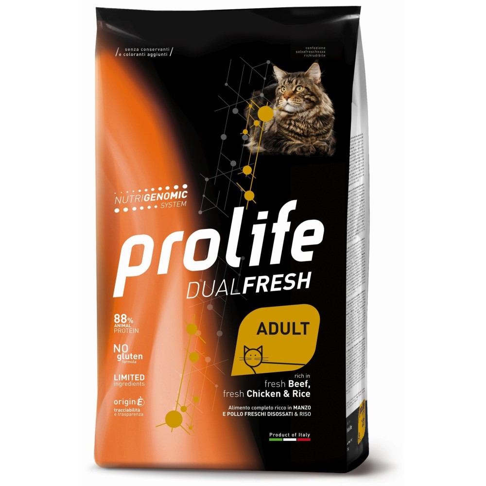 PROLIFE CAT DUAL FRESH ADULT BEEF/CHICKE 1.5KG