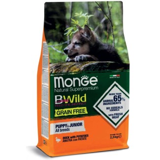 MONGFE BWILD ALL BREEDS PUPPY E JUNIOR ANATRA E PATATE