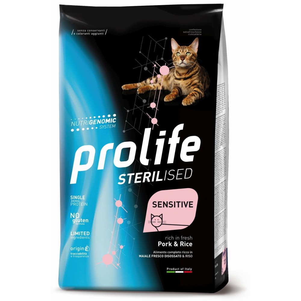 PROLIFE CAT STERILISED SENS. ADULT PORK& 400GR