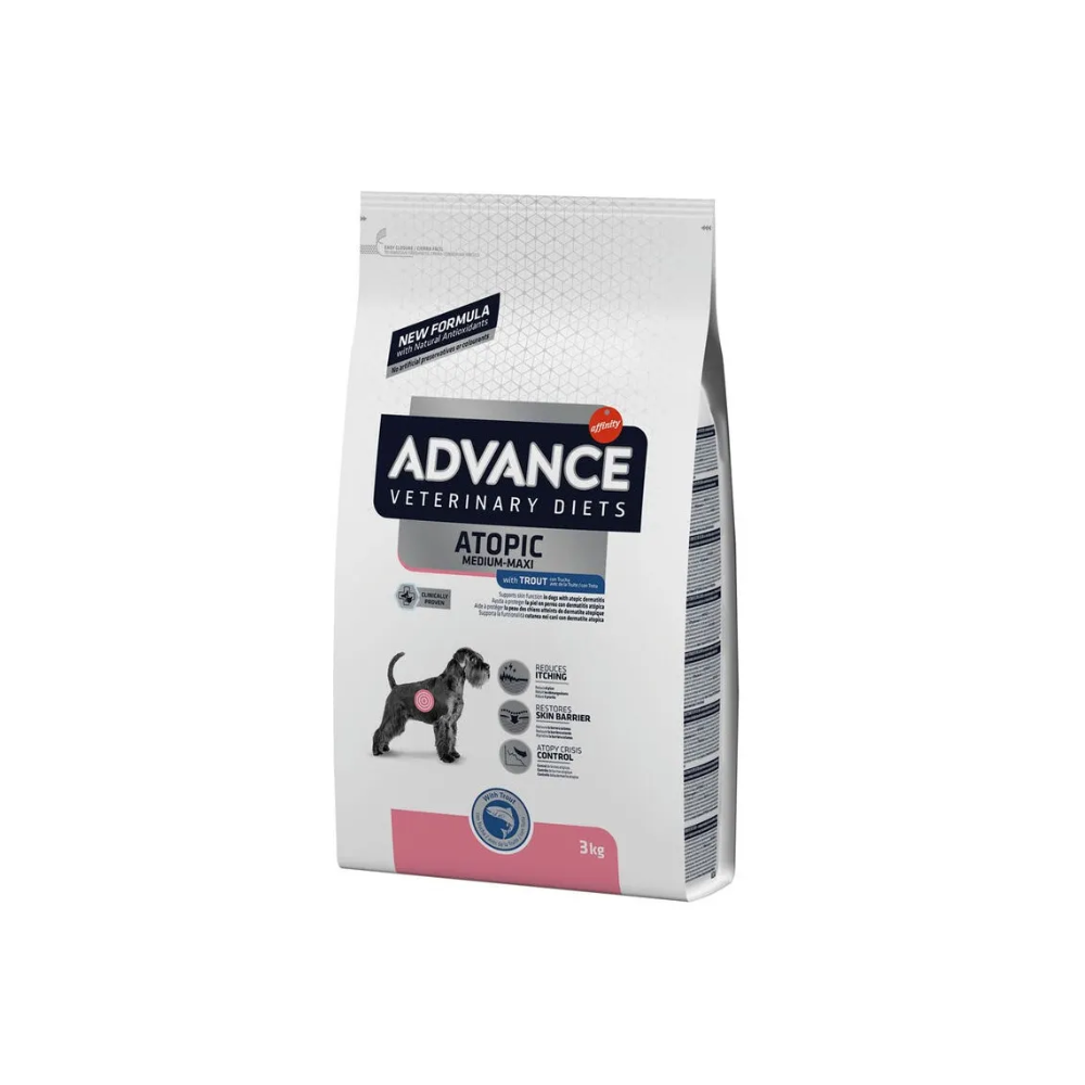 ADVCANCE DIET DOG ATOPIC M/M TROUT 3 KG New