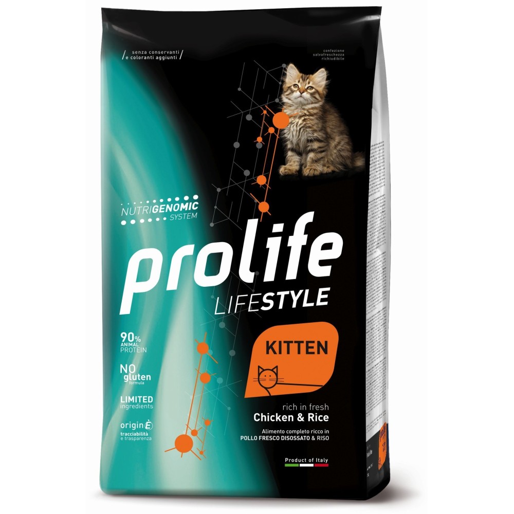 PROLIFE CAT LIFESTYLE KITTEN CHICKEN&RICE 400GR