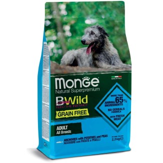 Monge BWild Adult Acciughe Patate Piselli 12kg | Cane Adulto