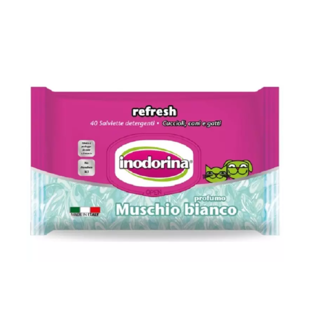 Inodorina Salviette Igieniche Muschio Bianco 40pz | Profumo Delicato