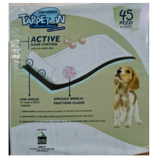 TAPPET IN TAPPETINI IGENICI ACTIVE CARBON 60x90 (45pz)