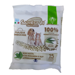 SALVIETT IN SPECIAL POCKET ALOE ORECCHIE 15PZ