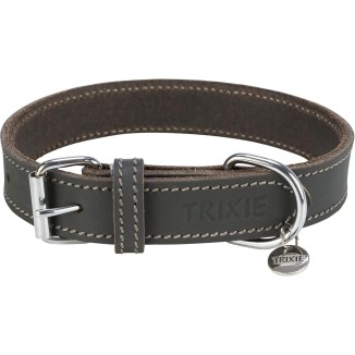 RUSTIC COLLARE,in PELLE,L:47-55cm/40mm,N