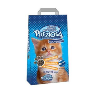Preziosa Odor Zero Clumping Talco Delica 10kg | Lettiera Ultra Assorbente
