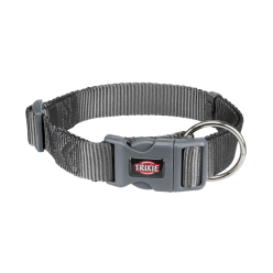 PREMIUM COLLARE,S-M:30-45cm/15mm,GRIGIO