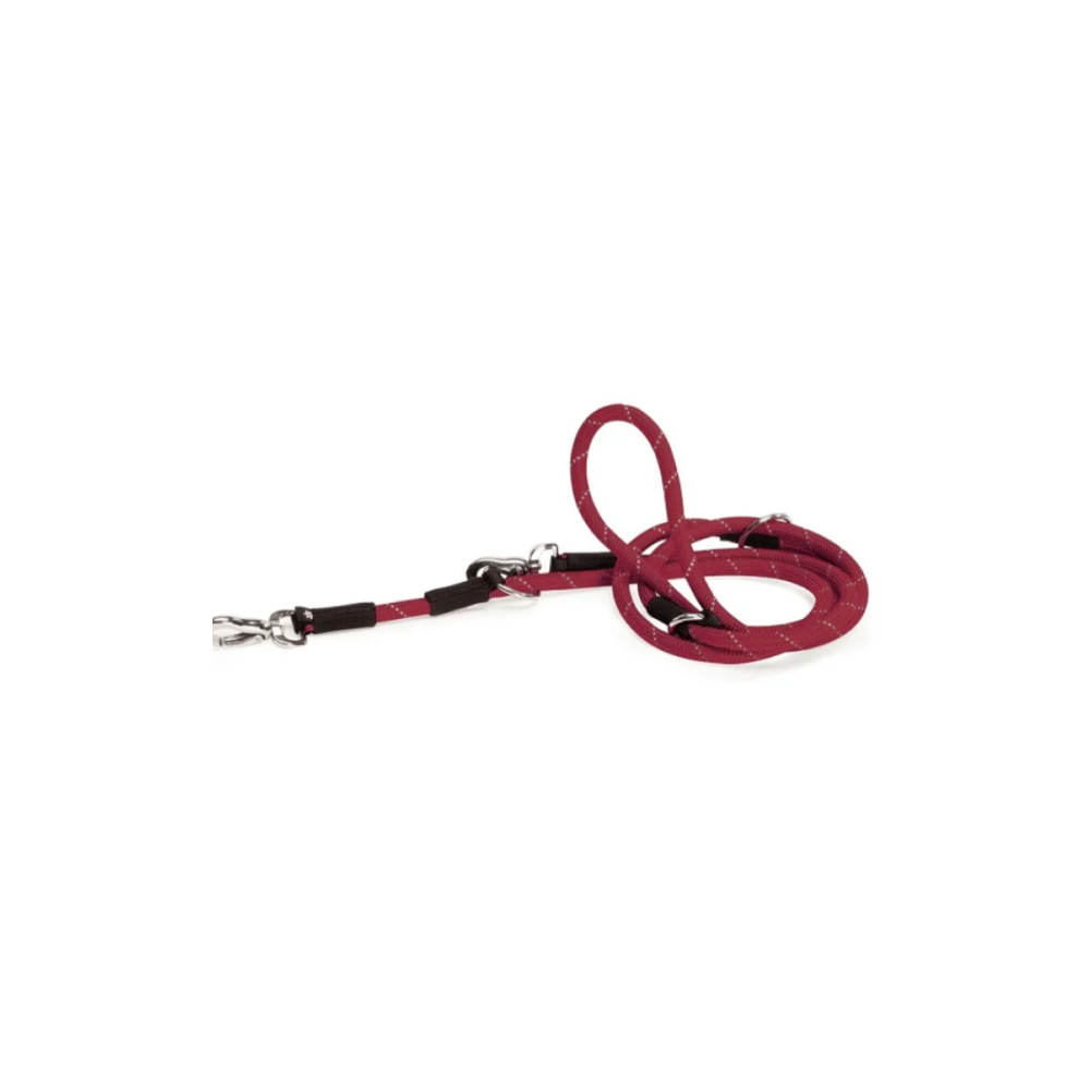 CAMON GUINZAGLIO INTRECCIATO ADDESTRAMENTO Reflex+Fosforesc. ROSSO 12X1100