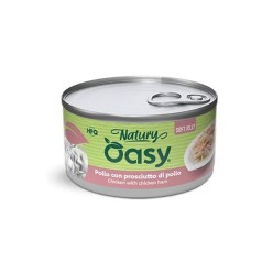 Oasy Wet Cat Natury Soft Jelly - POLLO CON PROSCIUTTO DI POLLO 85GR
