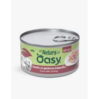 Oasy Wet Cat Natury Soft Jelly - TONNETTO CON GAMBERONI 85GR
