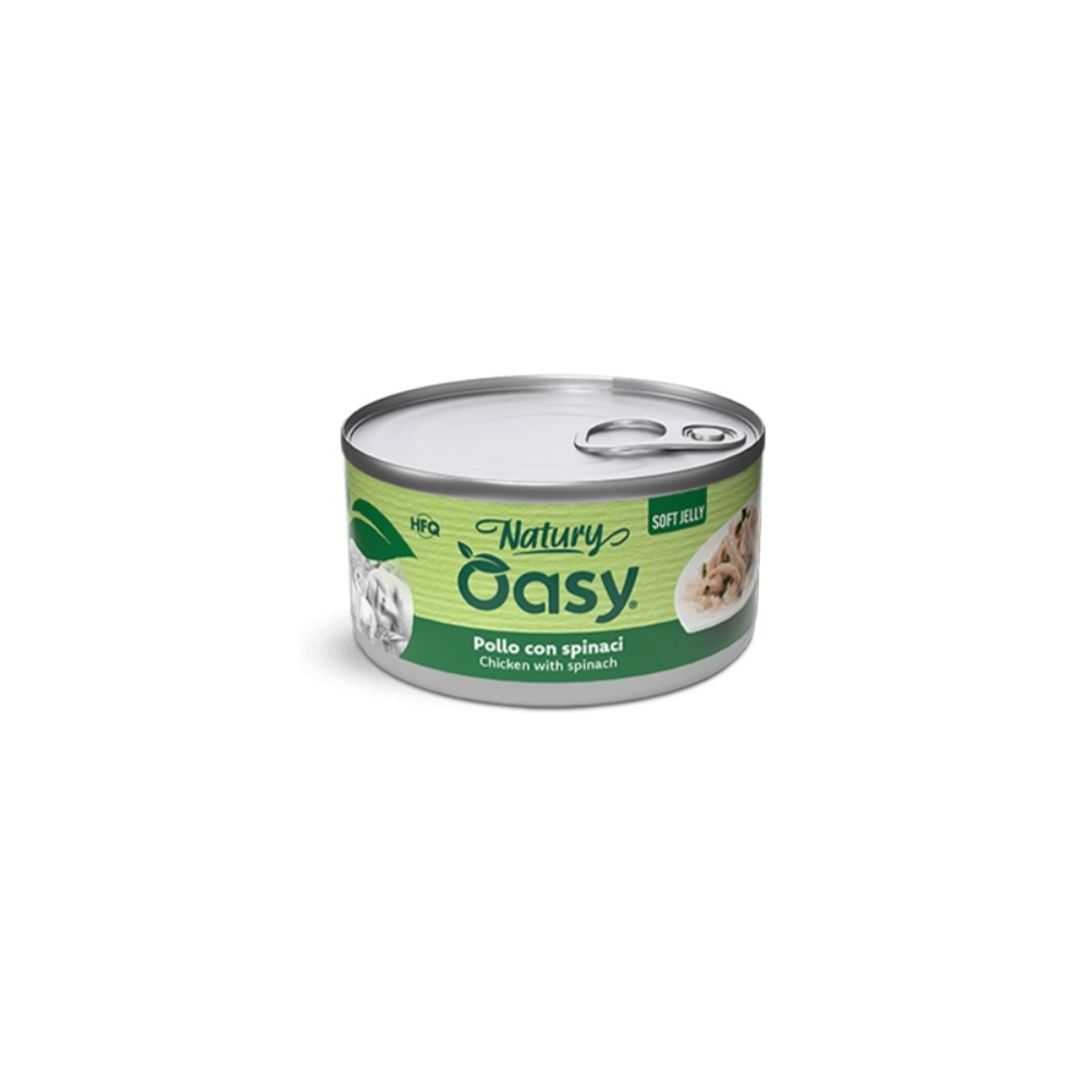 OASY WET CAT POLLO CON SPINACI 85GR