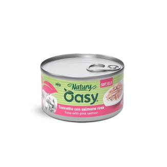 OASY WET CAT SOFT GEL TONNETTO CON SALMONE ROSA 85GR