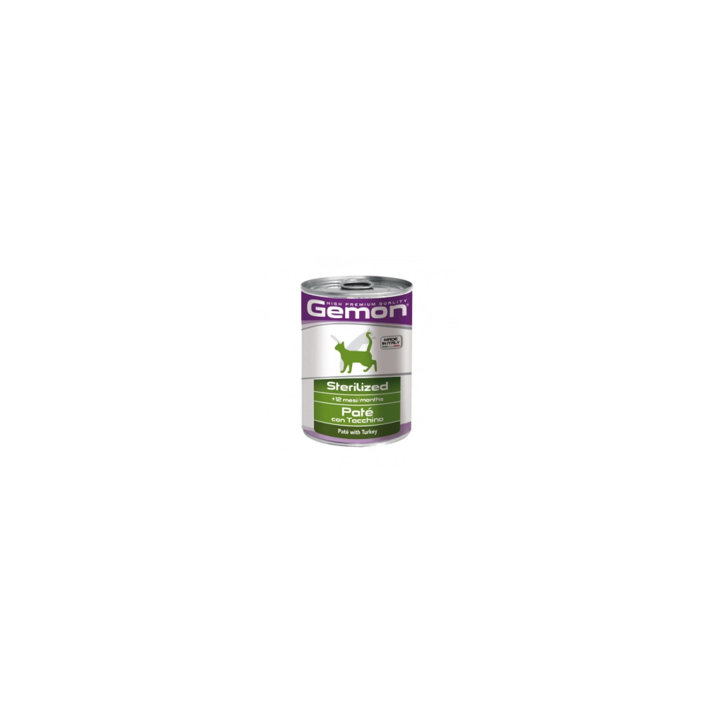 GEMON CAT ADULT PATE' TACCHINO GR 400
