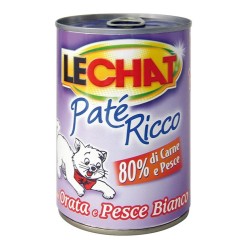 Lechat Paté Orata e Pesce Bianco 400gr | Alimento Gatti