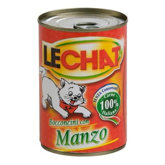 Lechat Bocconcini Manzo 720gr | Alimento Umido per Gatti