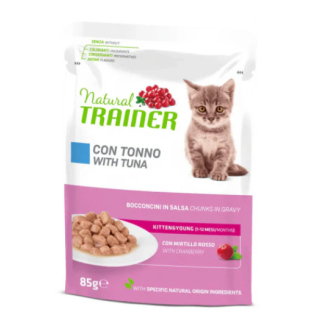 NATURAL TRAINER   CAT KITTEN YOUNG TUNA 85 GR Busta