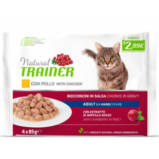 NATURAL TRAINER   CAT AD. CHICKEN 85 GR Busta