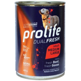 PROLIFE DOG DUAL FRESH ADULT BEEF&GOOSE