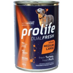 PROLIFE DOG DUAL FRESH ADULT TURKEY&PORK