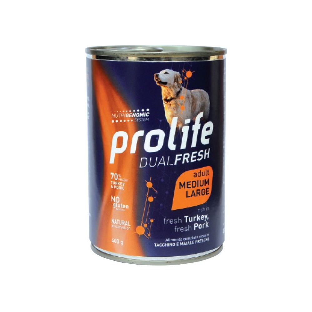 PROLIFE DOG DUAL FRESH ADULT TURKEY&PORK