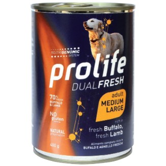 PROLIFE DOG DUAL FRESH ADULT BUFFALO&LAM