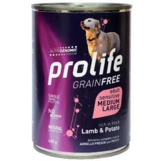 PROLIFE DOG GRAIN FREE ADULT LAMB&POTATO
