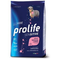PROLIFE DOG SENSITIVE ADULT MEDIUM/LARGE AGNELLO E RISO