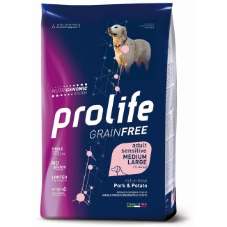 PROLIFE DOG SENSITIVE ADULT MEDIUM/LARGE AGNELLO E RISO 10KG