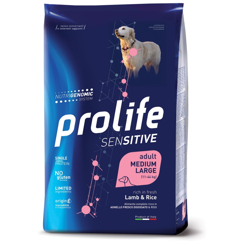 PROLIFE DOG SENSITIVE ADULT MEDIUM/LARGE CONIGLIO E PATATE 10KG