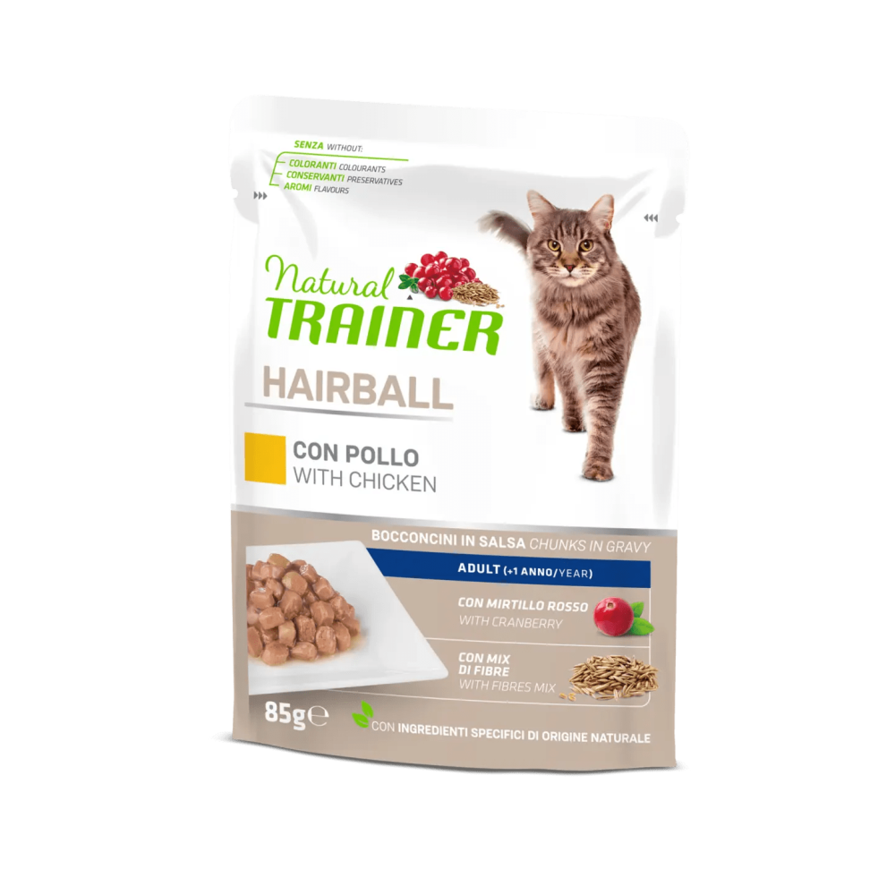 Natural Trainer Cat Hairball Chicken 300gr | Controlo Bolle di Pelo