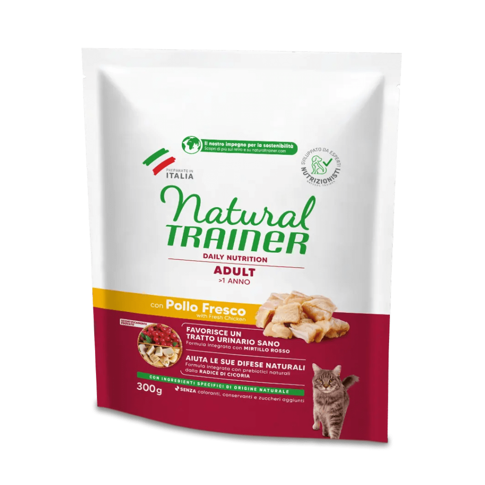 NATURAL TRAINER CAT AD. CHICKEN 300 GR New