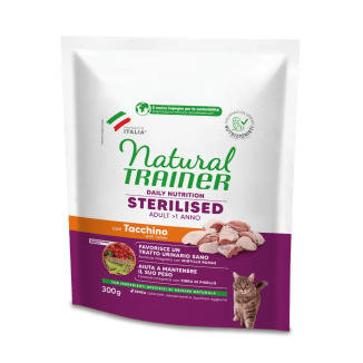 Natural Trainer Cat Sterilised Turkey 300gr | Gatti Castrati
