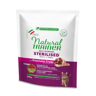 NATURAL TRAINER CAT STERILISED CURED HAM 300 GR New