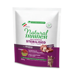 NATURAL TRAINER CAT STERILISED DUCK 300 GR New