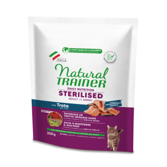 NATURAL TRAINER CAT STERILISED TROTA 300 GR New