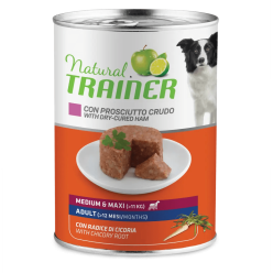 Natural Trainer M/M Adult Prosciutto 400gr | Cane Taglia Media
