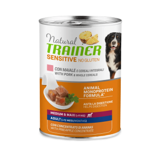 NATURAL TRAINER SENSITIVE. N/Gluten M/M AD. PORK 400 GR
