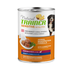NATURAL TRAINER SENSITIVE. N/Gluten M/M AD. PORK 400 GR