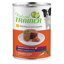 Natural Trainer M/M Adult Pollo 400gr | Cane Taglia Media/Piccola