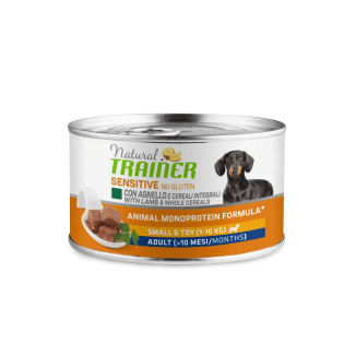 Natural Trainer Sens. Mini Adult Lamb 150gr | Senza Glutine