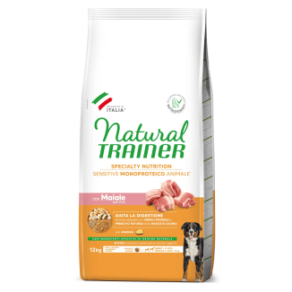 Natural Trainer Sensitive M/M Adult Maiale 12kg | Gluten Free